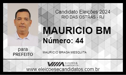 Candidato MAURICIO BM 2024 - RIO DAS OSTRAS - Eleições