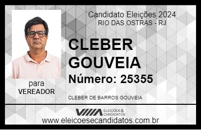 Candidato CLEBER GOUVEIA 2024 - RIO DAS OSTRAS - Eleições