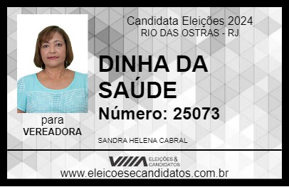 Candidato DINHA DA SAÚDE 2024 - RIO DAS OSTRAS - Eleições