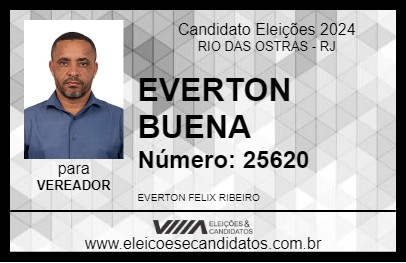 Candidato EVERTON BUENA 2024 - RIO DAS OSTRAS - Eleições