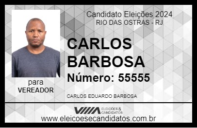 Candidato CARLOS BARBOSA 2024 - RIO DAS OSTRAS - Eleições