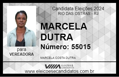 Candidato MARCELA DUTRA 2024 - RIO DAS OSTRAS - Eleições