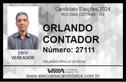 Candidato ORLANDO CONTADOR 2024 - RIO DAS OSTRAS - Eleições