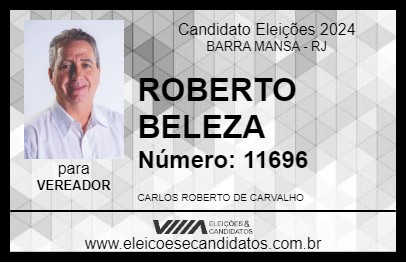 Candidato ROBERTO BELEZA 2024 - BARRA MANSA - Eleições