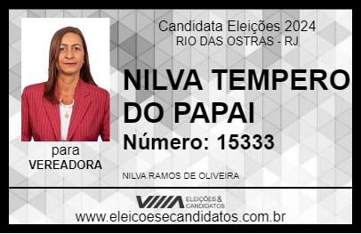 Candidato NILVA TEMPERO DO PAPAI 2024 - RIO DAS OSTRAS - Eleições