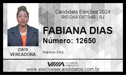 Candidato FABIANA DIAS 2024 - RIO DAS OSTRAS - Eleições