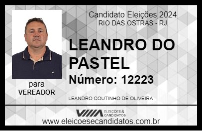 Candidato LEANDRO DO PASTEL 2024 - RIO DAS OSTRAS - Eleições