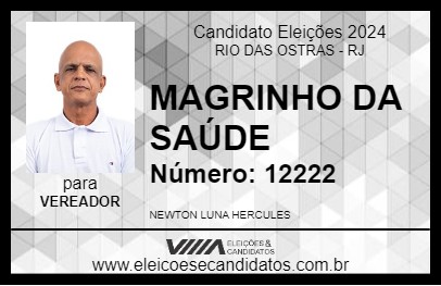 Candidato MAGRINHO DA SAÚDE 2024 - RIO DAS OSTRAS - Eleições