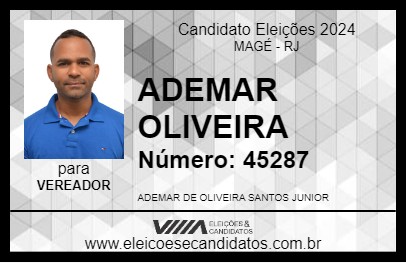 Candidato ADEMAR OLIVEIRA 2024 - MAGÉ - Eleições