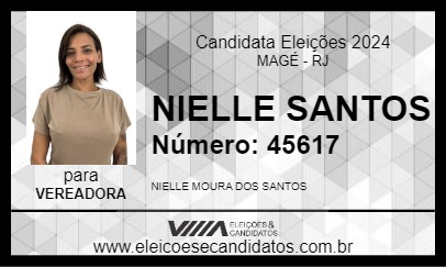 Candidato NIELLE SANTOS 2024 - MAGÉ - Eleições