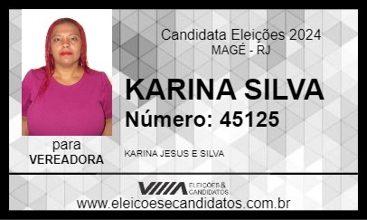 Candidato KARINA SILVA 2024 - MAGÉ - Eleições