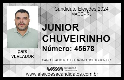 Candidato JUNIOR CHUVEIRINHO 2024 - MAGÉ - Eleições