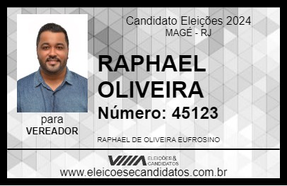 Candidato RAPHAEL OLIVEIRA 2024 - MAGÉ - Eleições