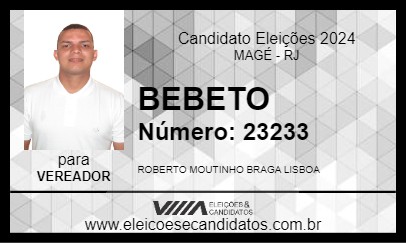 Candidato BEBETO 2024 - MAGÉ - Eleições