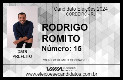 Candidato RODRIGO ROMITO 2024 - CORDEIRO - Eleições