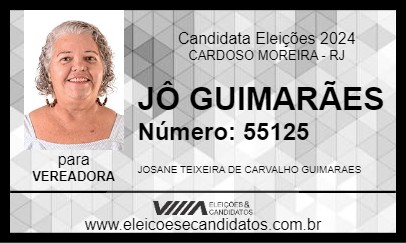 Candidato JÔ GUIMARÃES 2024 - CARDOSO MOREIRA - Eleições