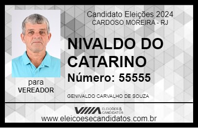 Candidato NIVALDO DO CATARINO 2024 - CARDOSO MOREIRA - Eleições