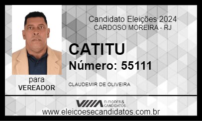 Candidato CATITU 2024 - CARDOSO MOREIRA - Eleições