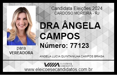 Candidato DRA ÂNGELA CAMPOS 2024 - CARDOSO MOREIRA - Eleições