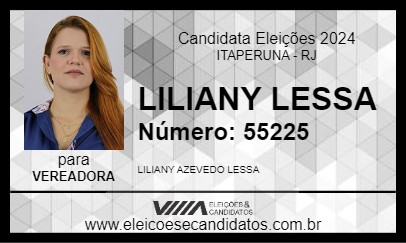 Candidato LILIANY LESSA 2024 - ITAPERUNA - Eleições