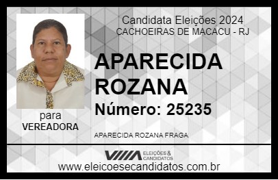 Candidato APARECIDA ROZANA 2024 - CACHOEIRAS DE MACACU - Eleições