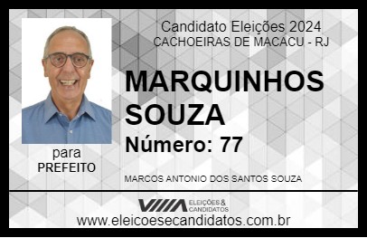 Candidato MARQUINHOS SOUZA 2024 - CACHOEIRAS DE MACACU - Eleições