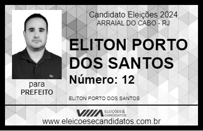 Candidato TON PORTO 2024 - ARRAIAL DO CABO - Eleições