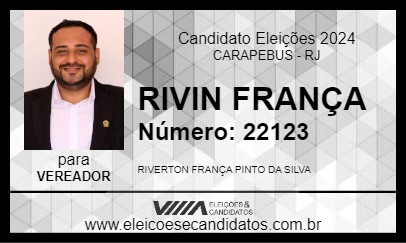 Candidato RIVIN FRANÇA 2024 - CARAPEBUS - Eleições