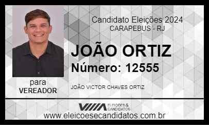 Candidato JOÃO ORTIZ 2024 - CARAPEBUS - Eleições