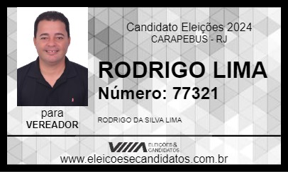 Candidato RODRIGO LIMA 2024 - CARAPEBUS - Eleições