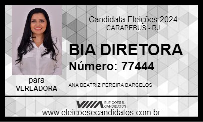 Candidato BIA DIRETORA 2024 - CARAPEBUS - Eleições