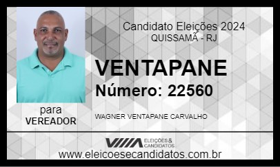 Candidato VENTAPANE 2024 - QUISSAMÃ - Eleições