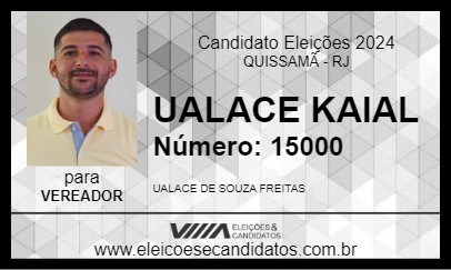 Candidato UALACE KAIAL 2024 - QUISSAMÃ - Eleições