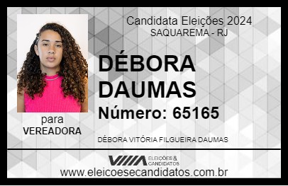 Candidato DÉBORA DAUMAS 2024 - SAQUAREMA - Eleições