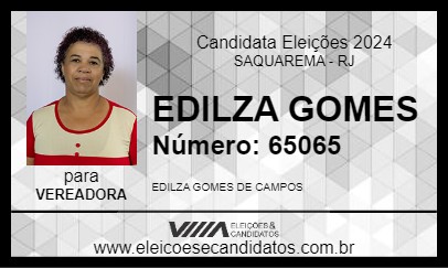 Candidato EDILZA GOMES 2024 - SAQUAREMA - Eleições