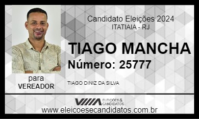 Candidato TIAGO MANCHA 2024 - ITATIAIA - Eleições