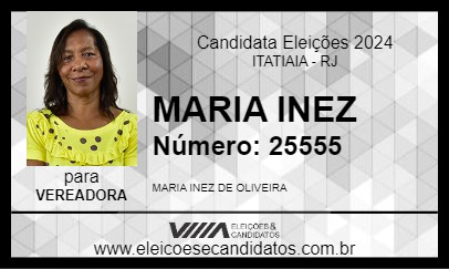 Candidato MARIA INEZ 2024 - ITATIAIA - Eleições