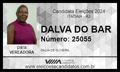 Candidato DALVA DO BAR 2024 - ITATIAIA - Eleições