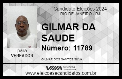 Candidato GILMAR DA SAUDE 2024 - RIO DE JANEIRO - Eleições