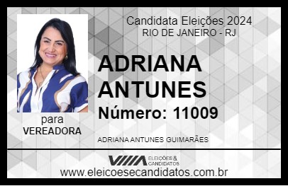 Candidato ADRIANA ANTUNES 2024 - RIO DE JANEIRO - Eleições