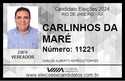 Candidato CARLINHOS DA MARÉ 2024 - RIO DE JANEIRO - Eleições