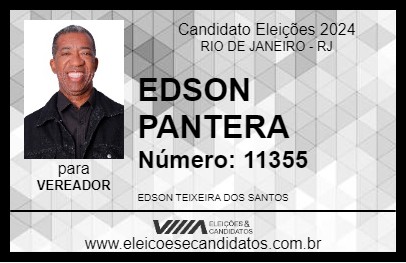 Candidato EDSON PANTERA 2024 - RIO DE JANEIRO - Eleições