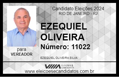 Candidato EZEQUIEL OLIVEIRA 2024 - RIO DE JANEIRO - Eleições