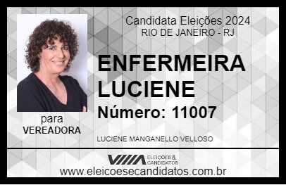 Candidato ENFERMEIRA LUCIENE 2024 - RIO DE JANEIRO - Eleições