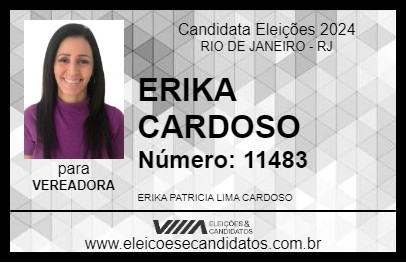 Candidato ERIKA CARDOSO 2024 - RIO DE JANEIRO - Eleições