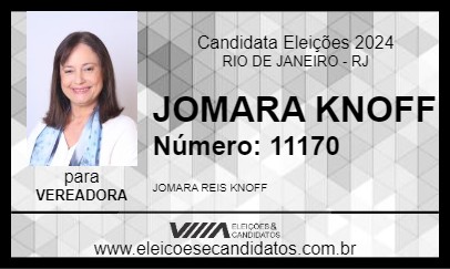 Candidato JOMARA KNOFF 2024 - RIO DE JANEIRO - Eleições