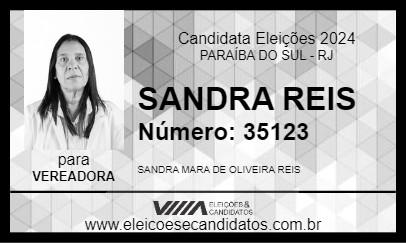 Candidato SANDRA REIS 2024 - PARAÍBA DO SUL - Eleições