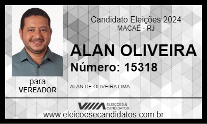 Candidato ALAN OLIVEIRA 2024 - MACAÉ - Eleições