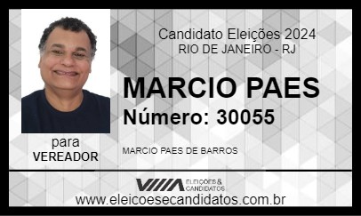 Candidato MARCIO PAES 2024 - RIO DE JANEIRO - Eleições