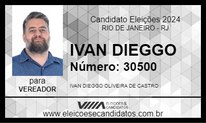 Candidato IVAN DIEGGO 2024 - RIO DE JANEIRO - Eleições